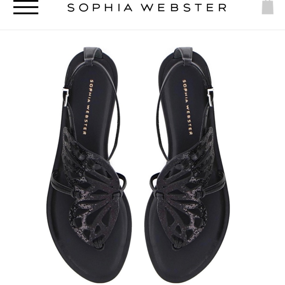 Butterfly flat Sophia Webster Sandal - excellent